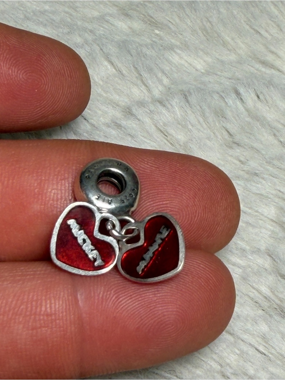 Pandora Charm Mickey & Minnie Double Heart Disney